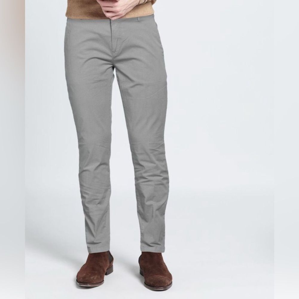 Yan Simmon Men’s Grey Chino Dress Skinny Fit Pants(Size 44)